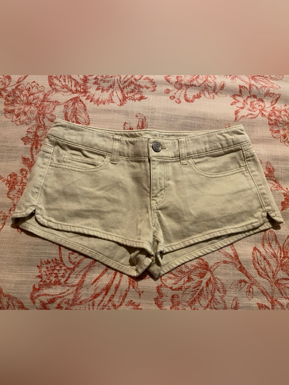 American Eagle Outfitters Light Beige Denim Shorts